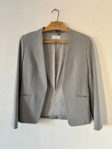 [ 새상품급 ] PLST 웜 리저브 노카라 자켓 그레이 S