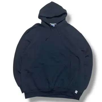 러셀 애슬레틱 블랙 무지 풀오버 맨투맨 후드티 XXL