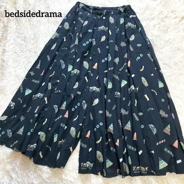 베드 사이드 드라마 와이드 팬츠 이지 가우초 일본제 패턴