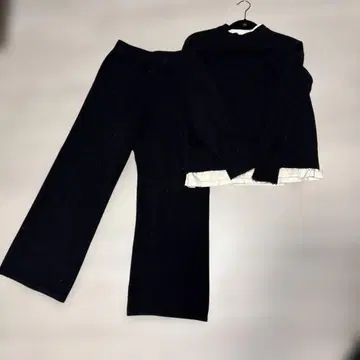 El mar 블랙 긴팔 니트 스웨터 셋업