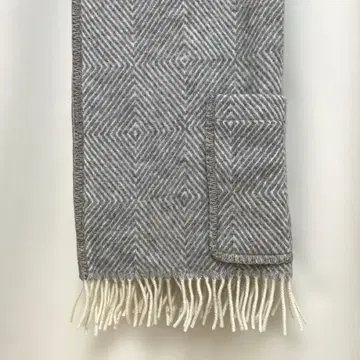 라푸안칸크리 헤링본 포켓 부착 숄 마리아