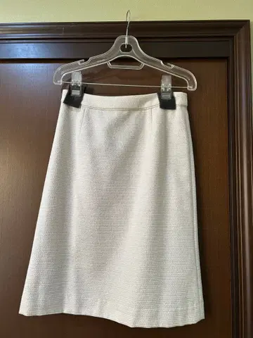 입학식 트위드 스커트 아이보리