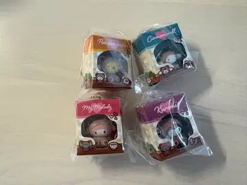 산리오 캐릭터즈 미니어처 패키지 컬렉션 4개 세트