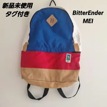 새상품 BitterEnder/MEI 콜라보 캔버스 백팩 비터엔더