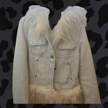 헤이세이 갸루 아우터 시크 스타일 크롬 상의