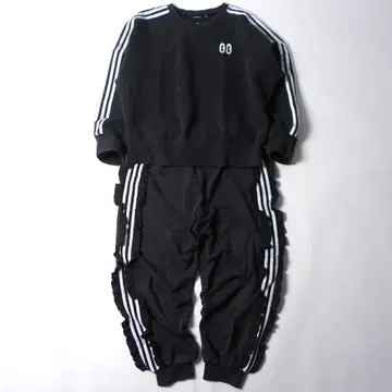 아디다스 오리지널 셋업 맨투맨 눈알 자수 프릴 트랙 팬츠