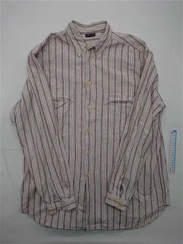 엠포리오 아르마니 코튼 스트라이프 셔츠 남성용