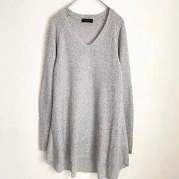 modify 월드 실버 큼직한 니트 튜닉 빅 사이즈 XL