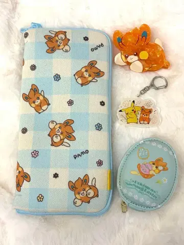 포켓몬 파모세트 헤어 클립 아크링 키링 파우치