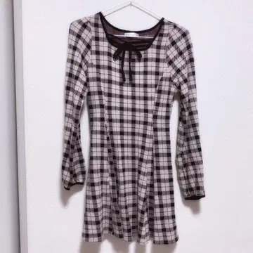 에블린 체크 원피스