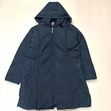 미치코 런던 블랙 후드 부착 다운 자켓 L