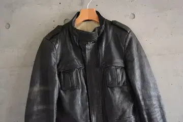 M-65 양가죽 라무 가죽 자켓 밀리터리 스타일 지퍼 IDEAL