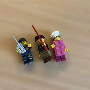 [ 덴마크 구매 미사용 ] LEGO 미니 피규어 3체 세트