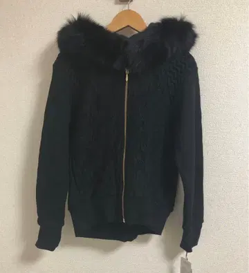 그레이스 콘티넨탈 후드티 레이스 니트 36 블랙