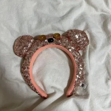 유니버셜 테마 머리띠 핑크 스팽글