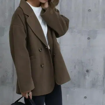 [ 새상품급 ] 브라운 체스터 코트 겨울용 따뜻한