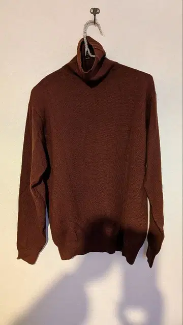 브라운 울 100% 긴팔 스웨터 M