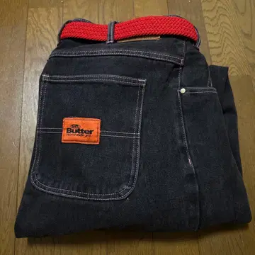 Butter BAGGIEST 38/32 블랙 데님