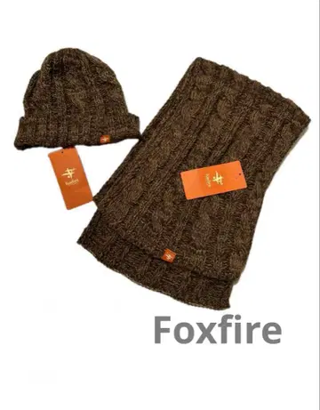 [ 택 포함 새상품 ] Foxfire 니트 머플러 모자 세트
