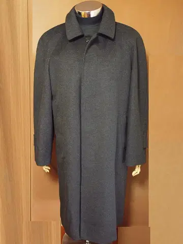 캐시미어 100% 스텐카라 코트 (A6, L 사이즈) 차콜 그레이