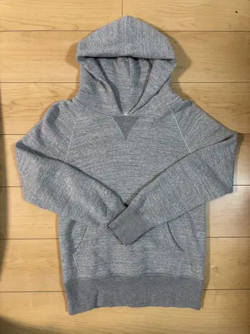 크롭 기장 후드 부착 BARNS OUTFITTERS 그레이 후드티 S