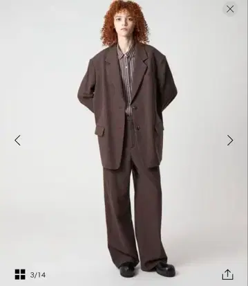 [ 미사용 새상품 ] 6(ROKU) W/C 체크 팬츠