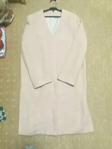 ELLE 롱 코트 핑크