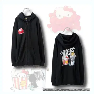 BLACK ZIP PARKA 헬로키티 x NIER CHARACTERS