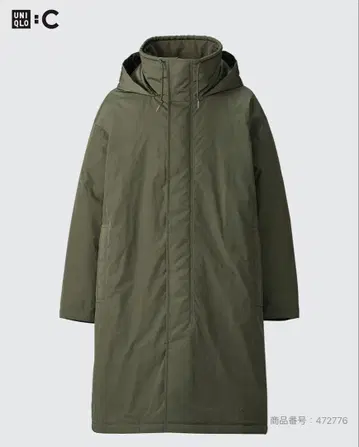 UNIQLO 후디드 코트 올리브