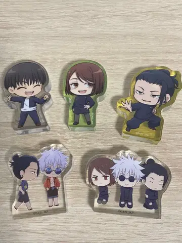 주술회전 아크릴 블록 5종 세트