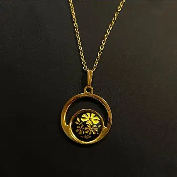 새상품급 다마스키나도 금 상감 펜던트 스페인산 빈티지품