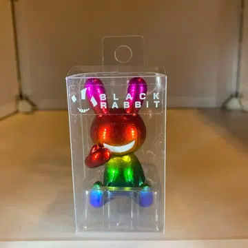 블랙 토끼 캡슐 토이 사이즈 레인보우