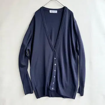 영국제 JAEGER 이예거 남성용 가디건 네이비 메리노울