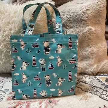 바다 캐릭터 패턴 소형 토트백