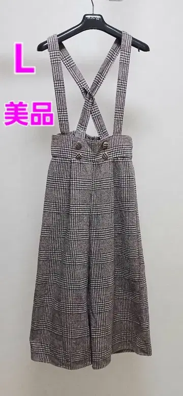 L 사이즈 체크 무늬 살로펫