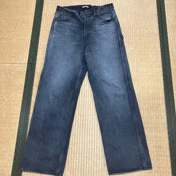 셀비지 페이디드 헤비 데님 페인터 팬츠