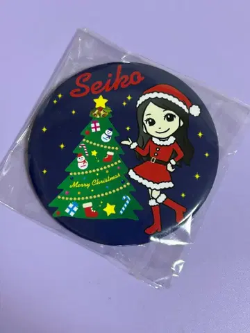 마츠다 세이코 크리스마스 캔뱃지 대 seiko's 산타