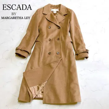 새상품급 카멜 100% 에스카다 롱 코트 고급 낙타 38 독일제