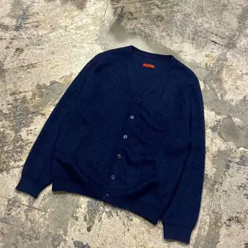 실측치수 XL 상당 60s Sears 모헤어 가디건 네이비 빈티지