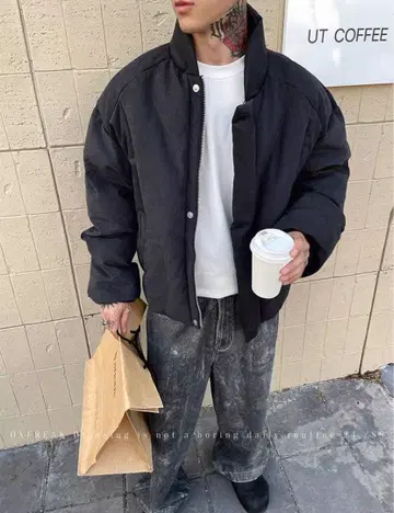 OXFREAK 블랙 봄버 자켓