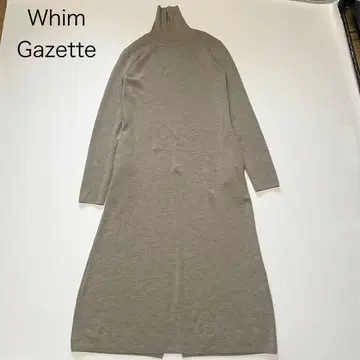 새상품급 [ 윔 가젯 ] 터틀넥 니트 롱 원피스 세탁 가능 36