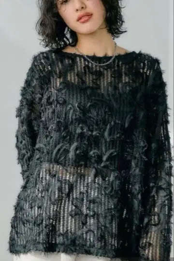 렙심 뉴앙스 패턴 레이스 풀오버