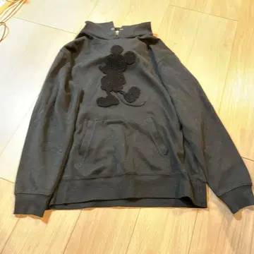 JUNRED 미키마우스 블랙 후드티