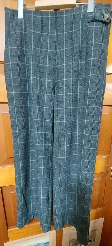 체크 무늬 LL 사이즈 슬랙스