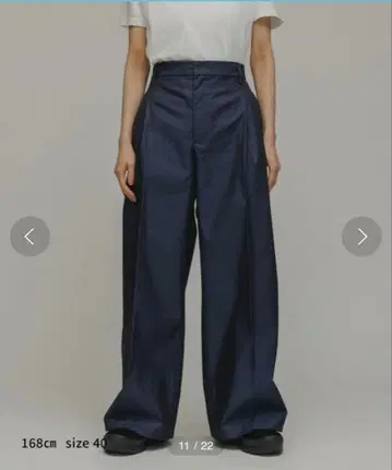 완판템 M to R 하이웨스트 배기 치노 팬츠 네이비 코튼 42 XL