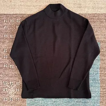 [ 미사용 새상품 ] 세탁 가능한 울 밀라노 리브 모크넥 M 사이즈