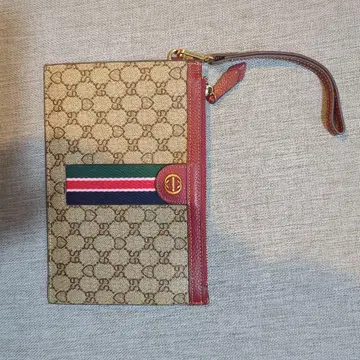 SEFOW 패턴 클러치백 베이지