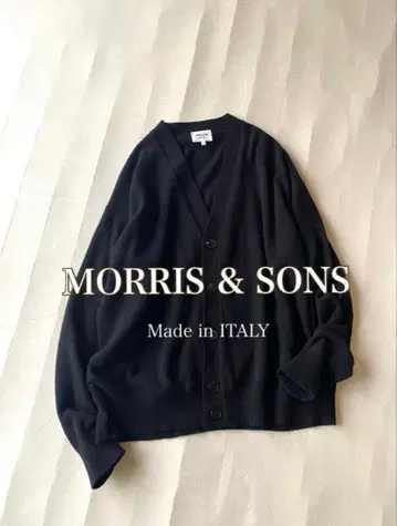 모리스 앤 선즈 MORRIS&SONS 울 100% 니트 가디건 이태리제