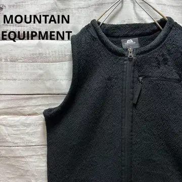 MOUNTAIN EQUIPMENT 플리스 베스트 블랙 L 더블 지퍼