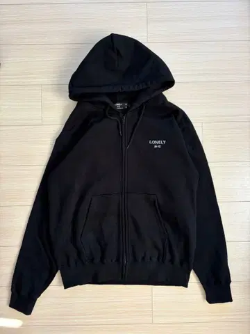 LONELY 논리 천상천하 논리독존 후드티 블랙